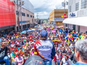 Pueblo del estado Bolívar desbordó las calles de Caroní en respaldo a la presidenta Delcy Rodríguez ante la ONU