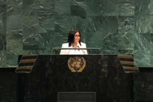 Delcy Rodríguez en la ONU: «Venezuela está lista para relaciones internacionales respetuosas y sin intromisiones»